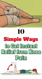 Amazing tips for knee pain relief.